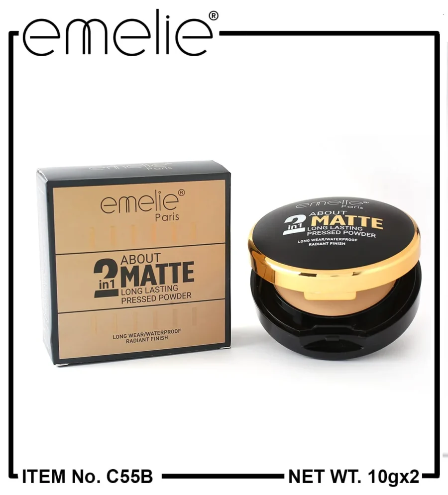 Emelie 2 in 1 Matte Pressed Powder - Image 3