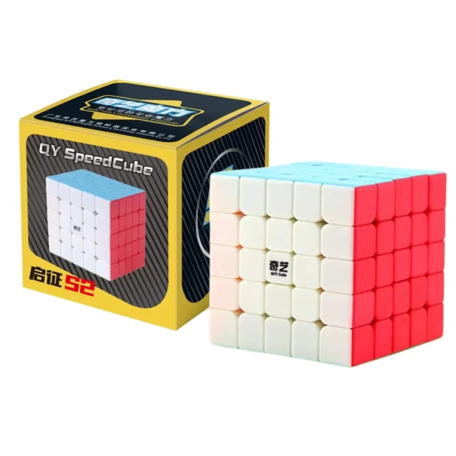 QiYi QiZheng S2  Cube 5x5 Sticker Less Qiyi Warrior S Best Quality Fast Speed Magic Rubik Speed Cube Educational Puzzle Toys