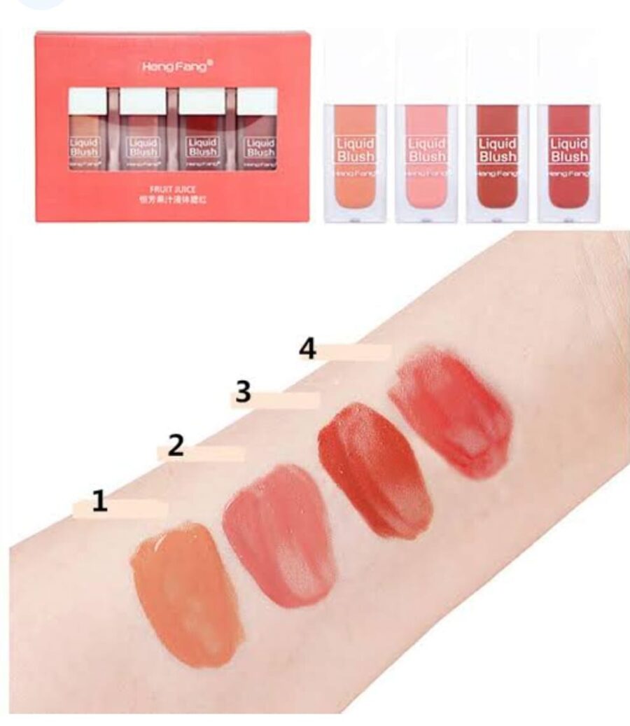 Heng Fang Liquid Blush – Multicolor Pack of 4 - Image 2