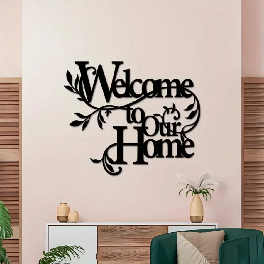 Home Decor Welcome To Our Home Wall Sign Wooden wall art