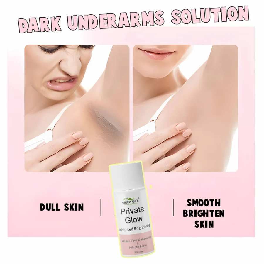 Organa Touch Fresh & Natural Underarm Whitening Cream Private Glow( Advanced Brightening) - Image 4