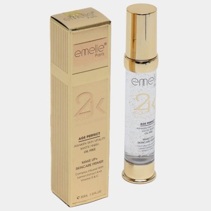 Emelie Paris 24K Gold Age Perfect Makeup+Skincare Primer (30ml) - Image 2