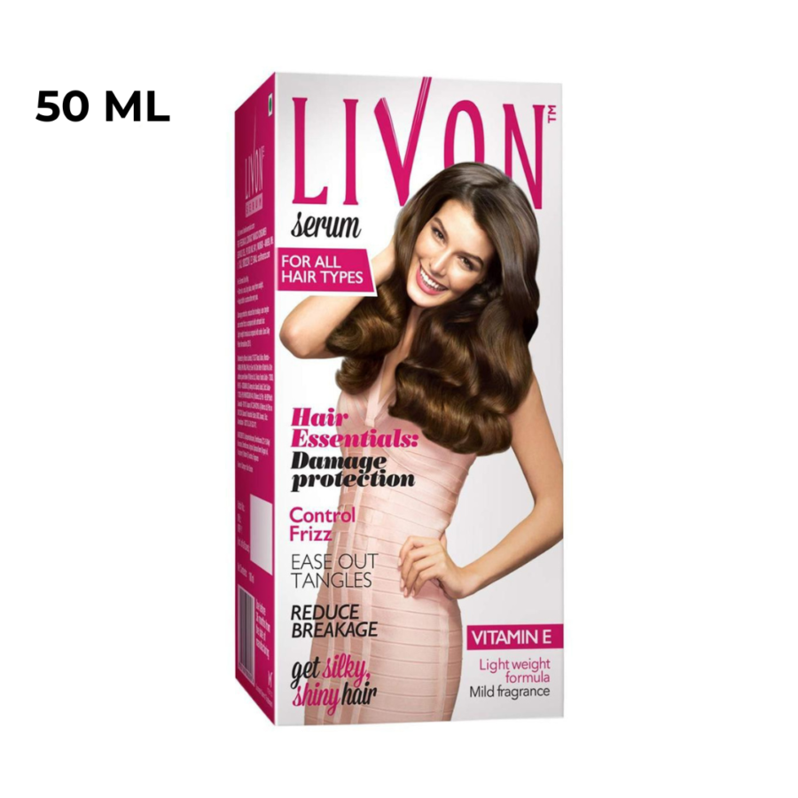 Livon Hair Serum Damage Protection Vitamin E - 50 / 100 ML - Image 3