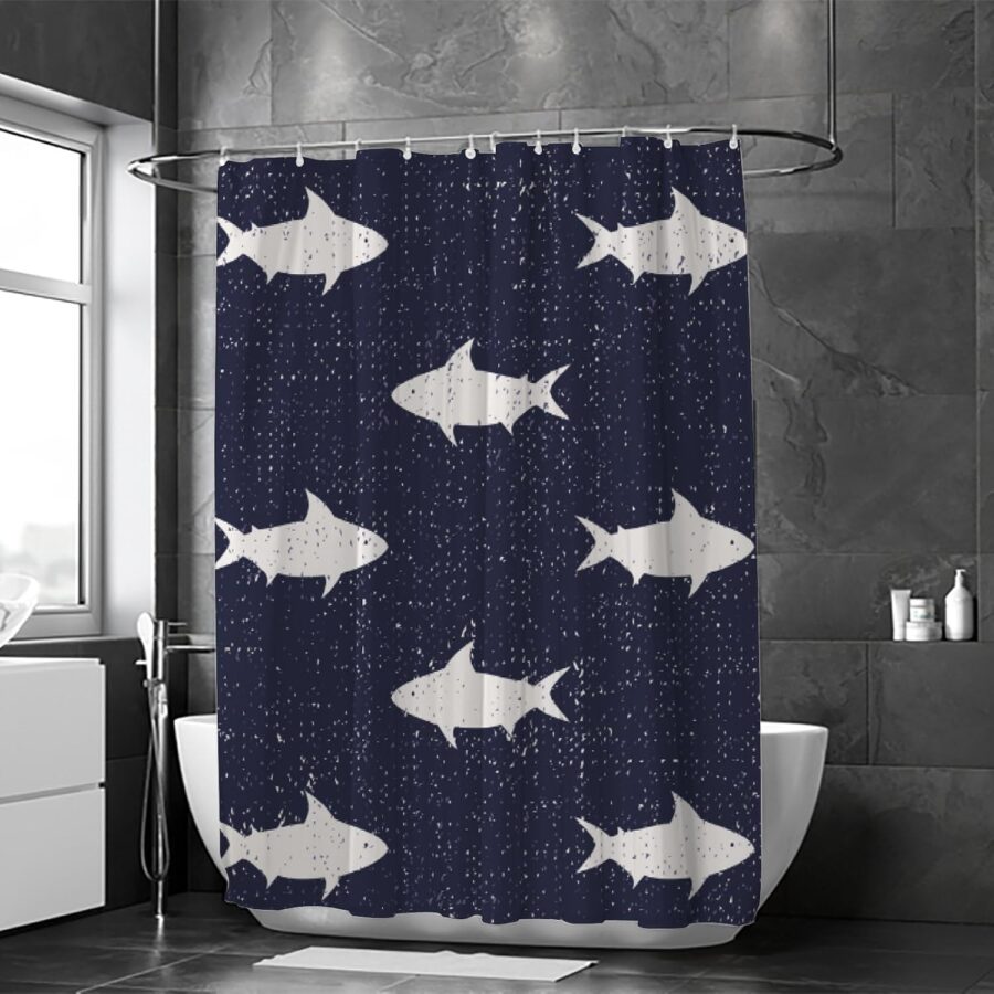 Bathroom Shower Curtain ,Modern Waterproof with 12 Hooks(random ) - Image 5