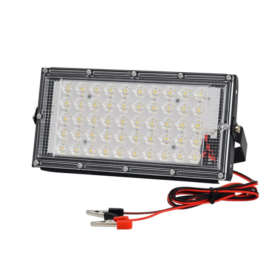 50 Watts LED Outdoor Flood Light Electric Clip  DC 12V Battery Operated - Image 2