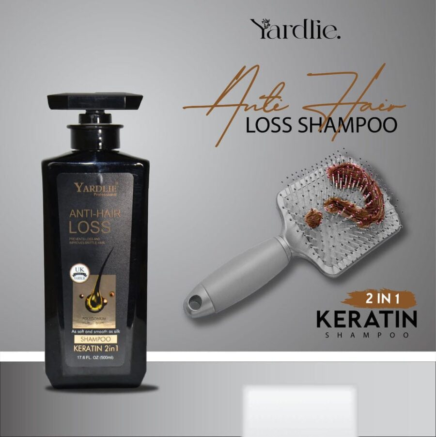 YARDLIE - 2 IN 1 ANTI HAIR LOSS (KERATIN + SHAMPOO) 500ml - Image 2