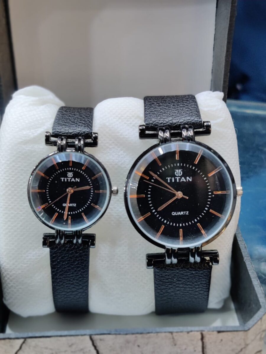 PAIR WATCHES,LEATHER STRAP - Image 3