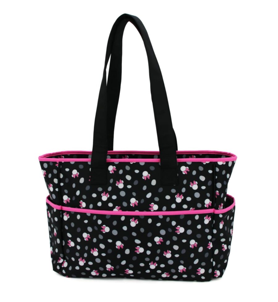 Stylish Disney Minnie Mouse Diaper Bag Set with Changing Pad & Bottle Holder - Image 3