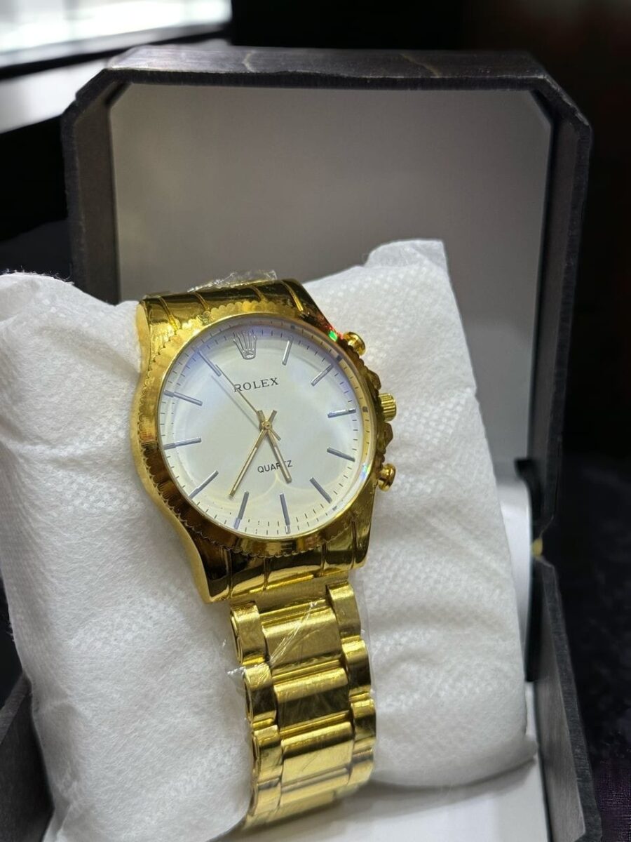 Rolex Quartz Analog Gold Wrist watch for Men(without box) - Image 3