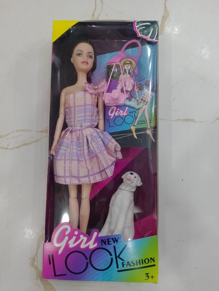 Dazzling Charm Girl Long Hair Doll with Fordable Hands and Legs Fashion Doll for Kids (Random Design ) - Image 4