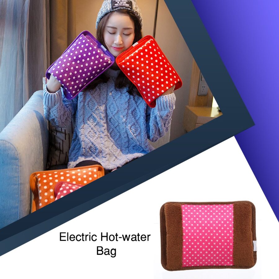 Electric Heating Pad - Heat Pouch Hot Water Bottle Bag Back Full Body Pain Relief Heating Pouch (random color)