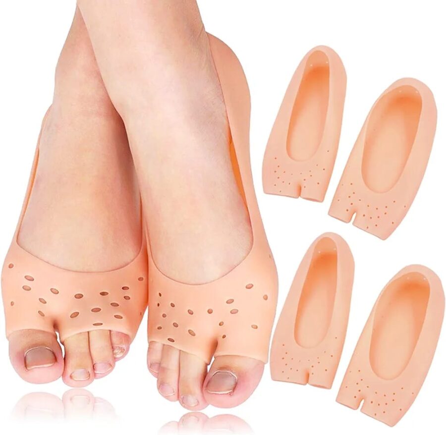 Silicone Gel Moisturizing Socks, Non-Slip Socks, Cracked Foot Prevention Socks, Foot Care Tool with Breathable Hole