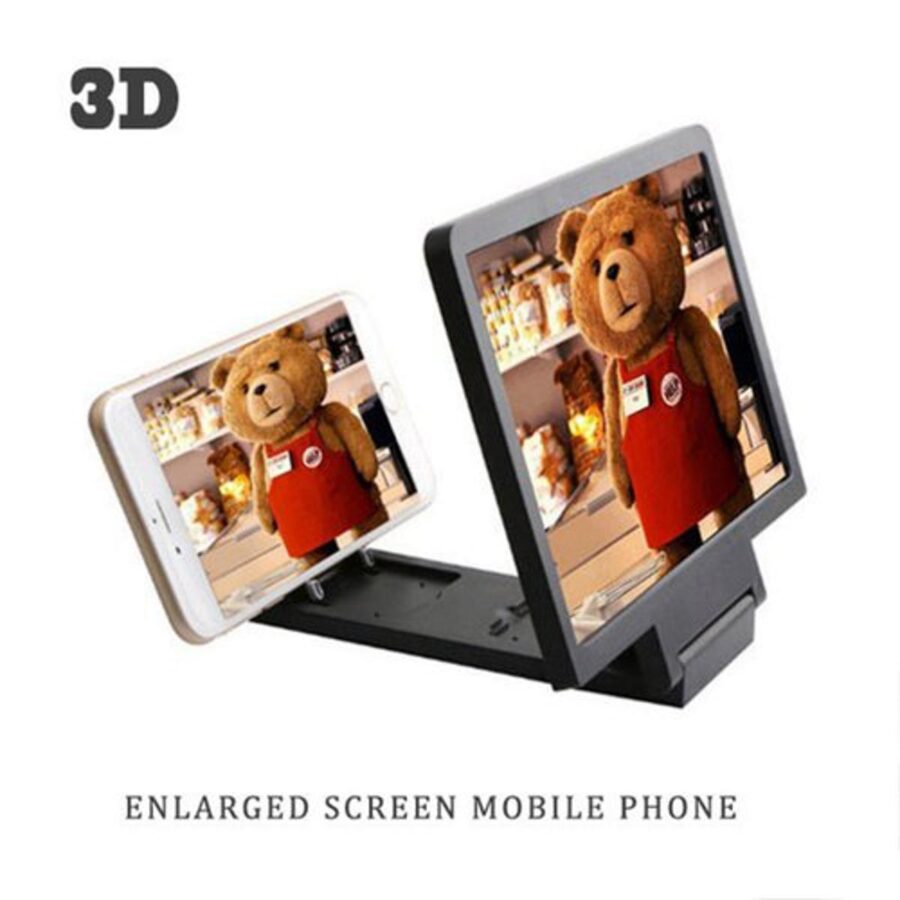 F1 Universal Mobile Phone Screen Magnifier Stick Holder 3D HD Enlarged Screen Mobile Phone(random color)