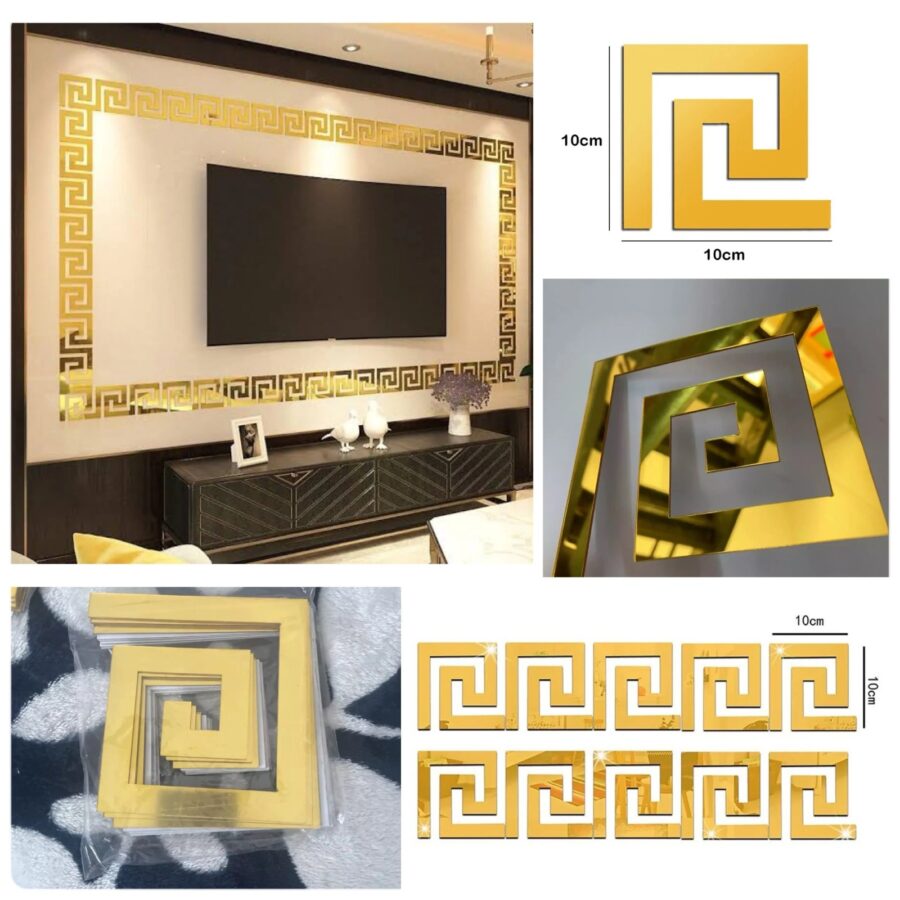 (40 pcs ) Versace Buidling Borders Acrylic mirror Good Quality Product - Image 9