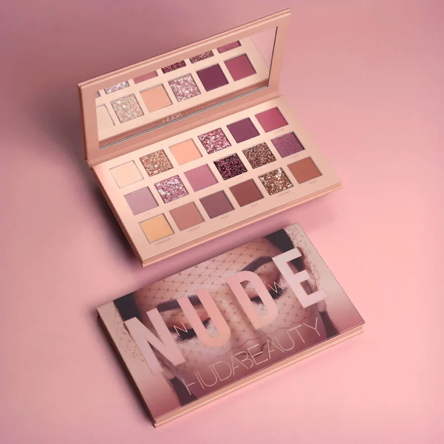 HUDA Beauty Nude Eyeshadow Palette (18 Colors Eyeshadow Palette) - Image 4