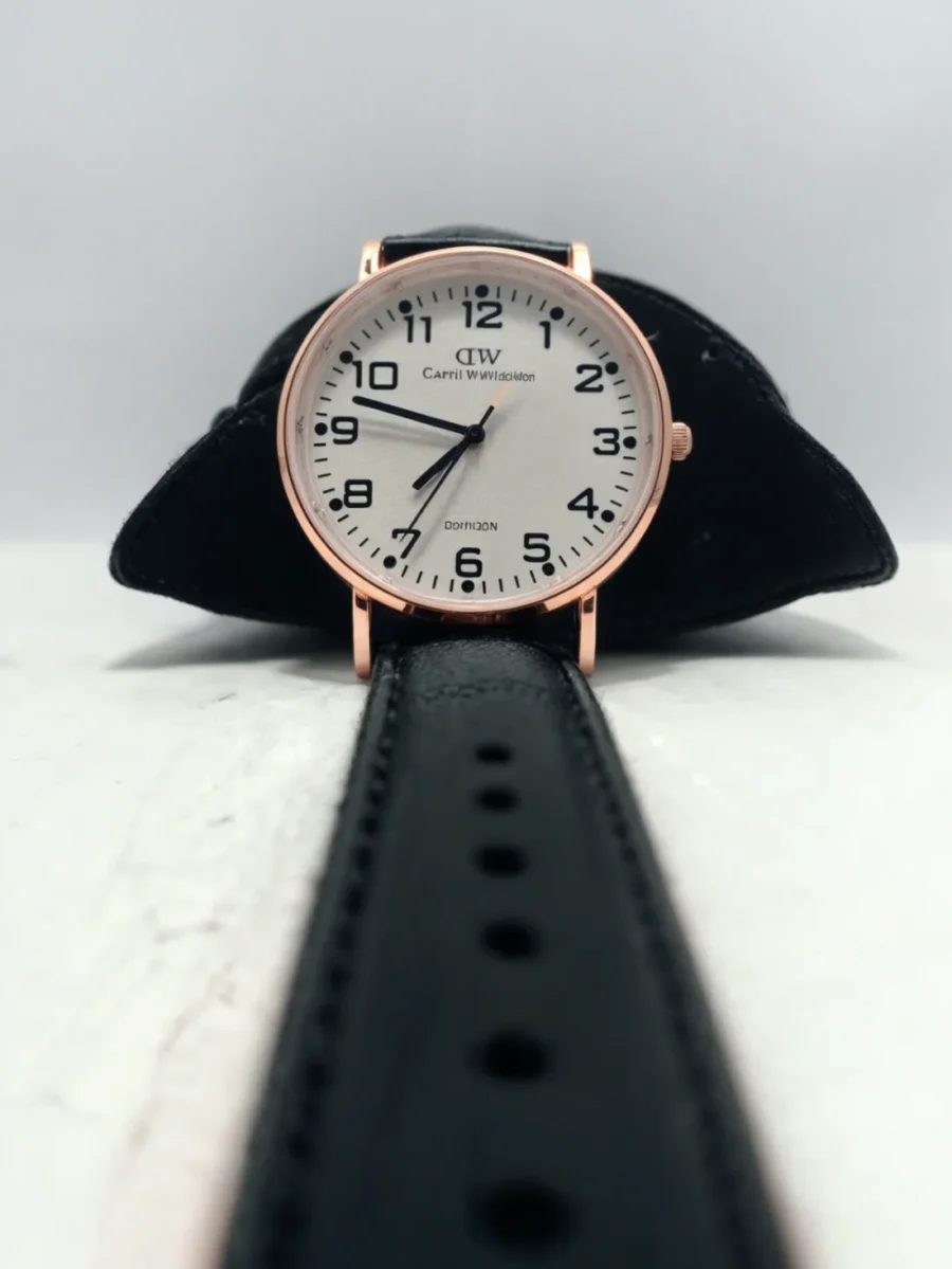 black Daniel Wellington Watch For Women Wrist Watch  (without box ) - Image 2