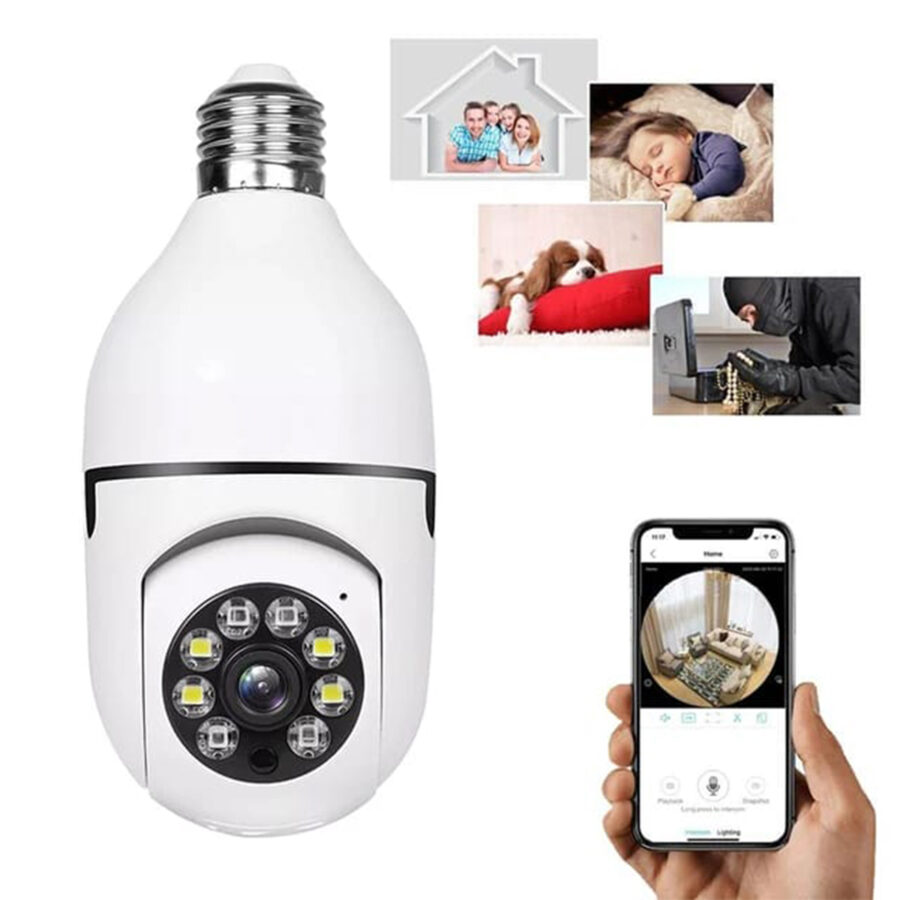 CCTV - 1080P Full HD CCTV Camera -CCTV Camera Wifi - Wifi Smart Camera - Wifi Camera -Home Security Camera - Smart Camera Wifi - CCTV Wifi - Wifi Camera bulb  Socket - Security Camera For Home Wifi - Camera CCTV - Security Camera - Security Camera For Home