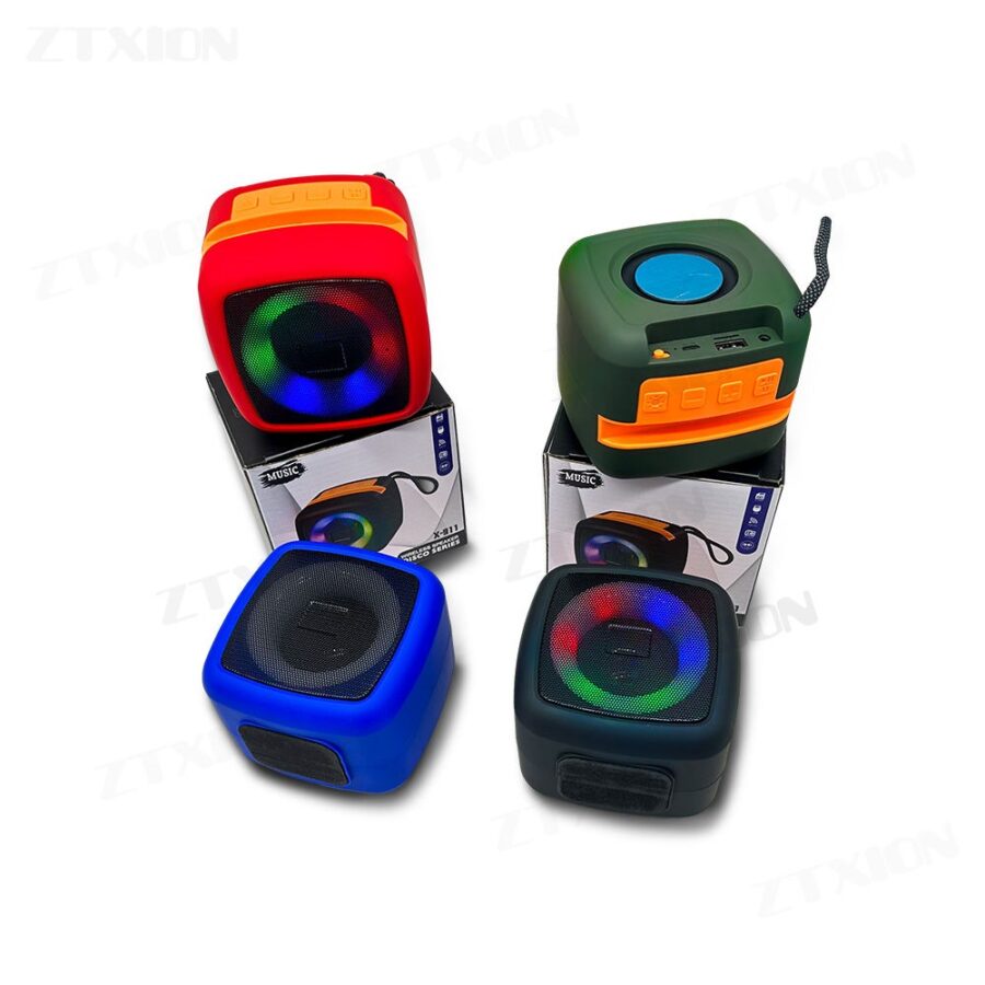 X-911 Wireless Portable Rechargeable Mini Blutooth Speaker With LED Lights And Best For Indoor, Outdoors (Random Color) - Image 5