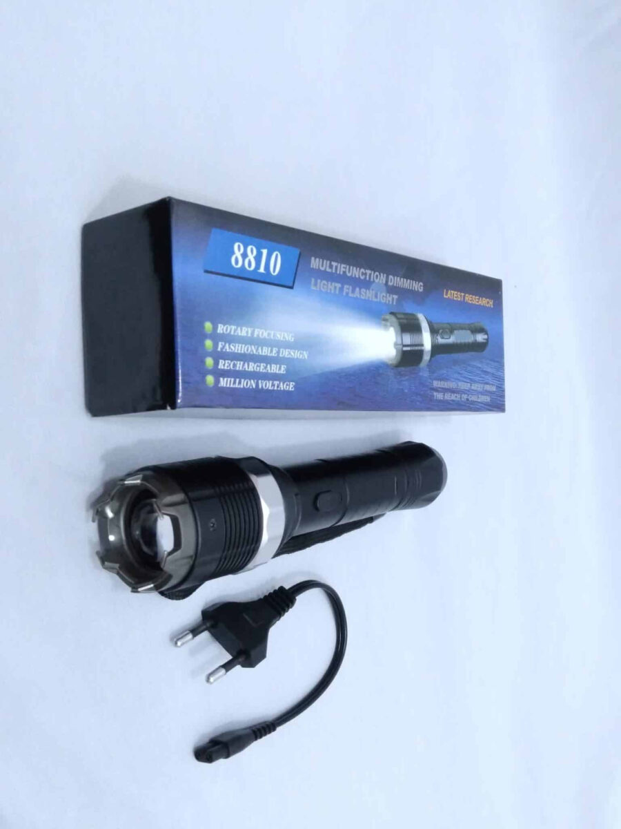 8810 Flashlight Multifunctional Dimming Light Flashlight Rechargeable Self Defense Flashlight - Image 8