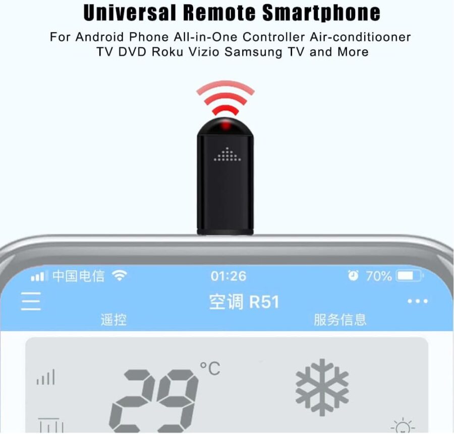 Universal Smart remote control connector IR Controller Adapter USB-C Infrared Blaster Control for Android Phone - Image 9