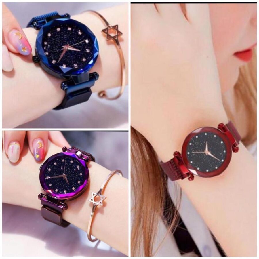 Classy MAGNET CHAIN ELEGANT WOMEN WRIST WATCH  (without box ) - Image 4