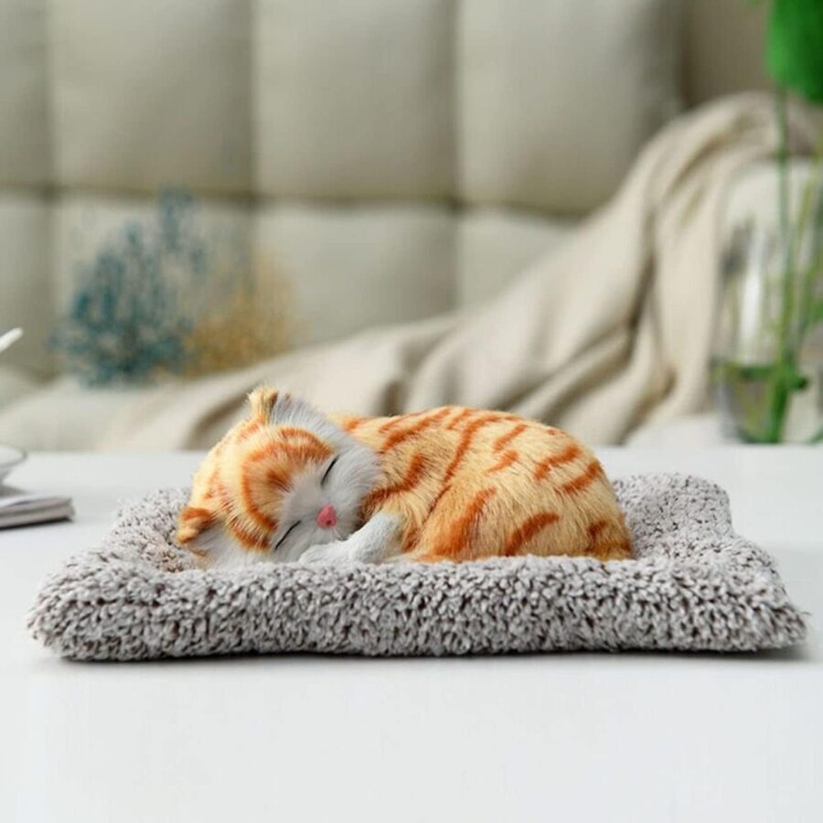 1 pcs Cute Sleeping Cat dashboard mat for car and home office table, Beautiful Decoration piece. - Image 9