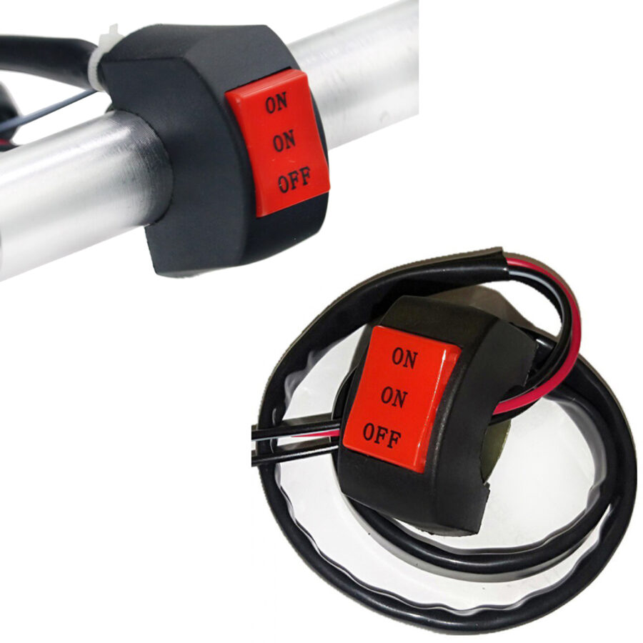 On/Off Handlebar Switch for Motorcycle Universal switch for bike, Extra external on off button - Image 3