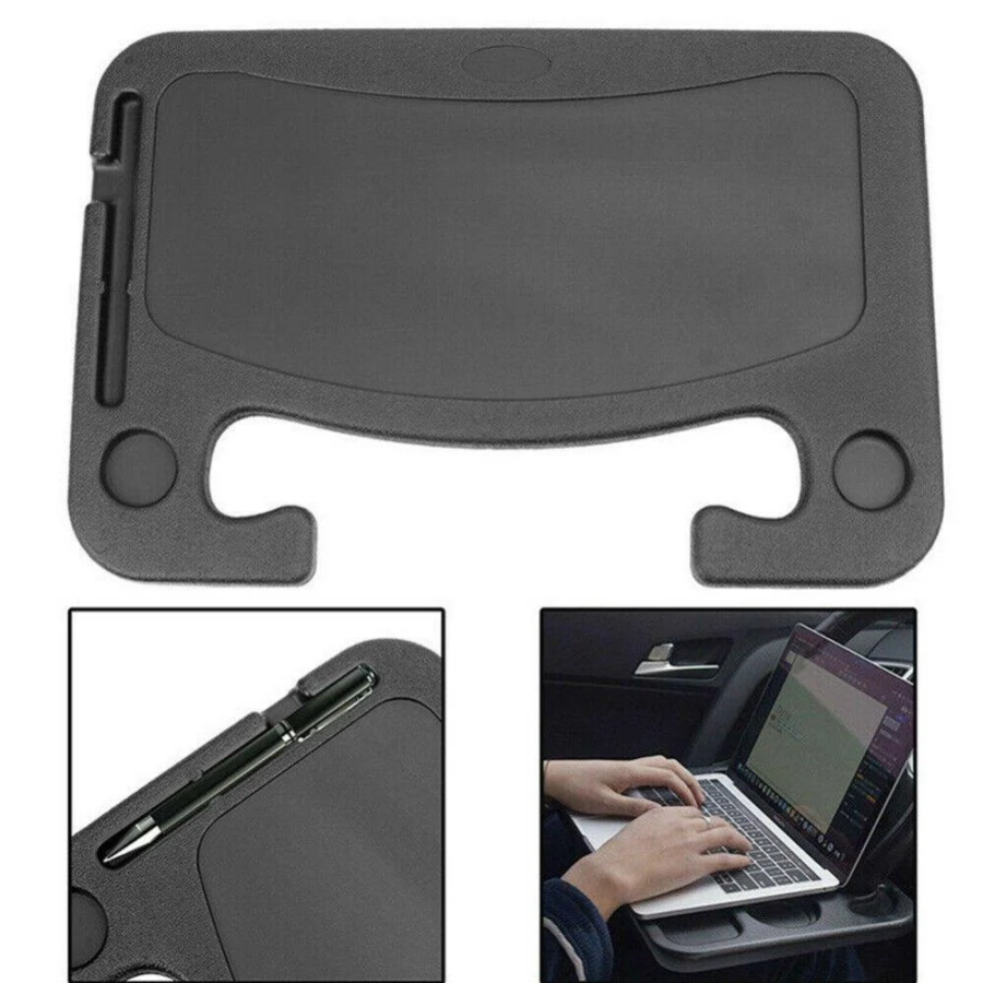 Portable Car Steering Wheel Tray -Multi functional Wheel Desk for Laptop Notebook and Food Steering Wheel Tray