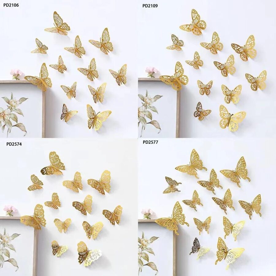 3D Wall Stickers Hollow Butterfly for Kids Rooms Home Wall Decor DIY Fridge stickers Room Decoration - Image 4