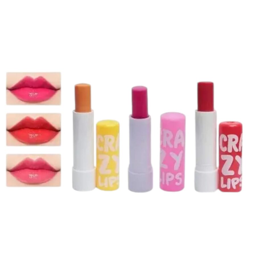 12 PC Crazy Lips Lip Balm ( Multicolour ) - Image 5