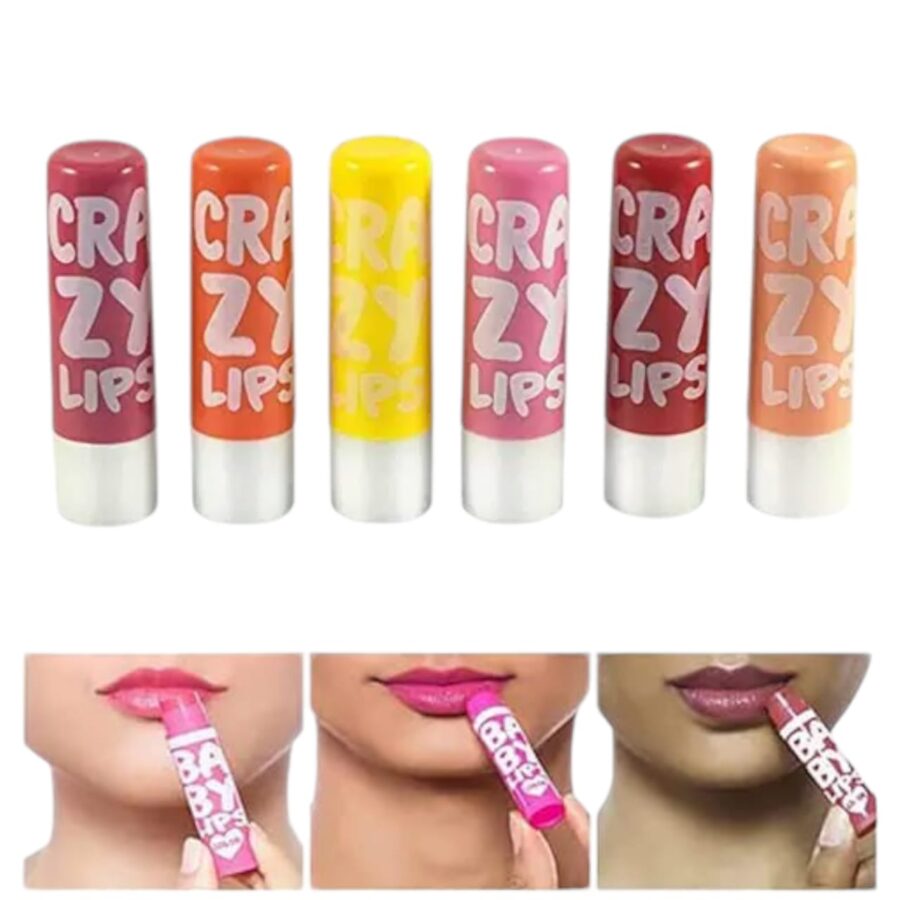 12 PC Crazy Lips Lip Balm ( Multicolour ) - Image 4