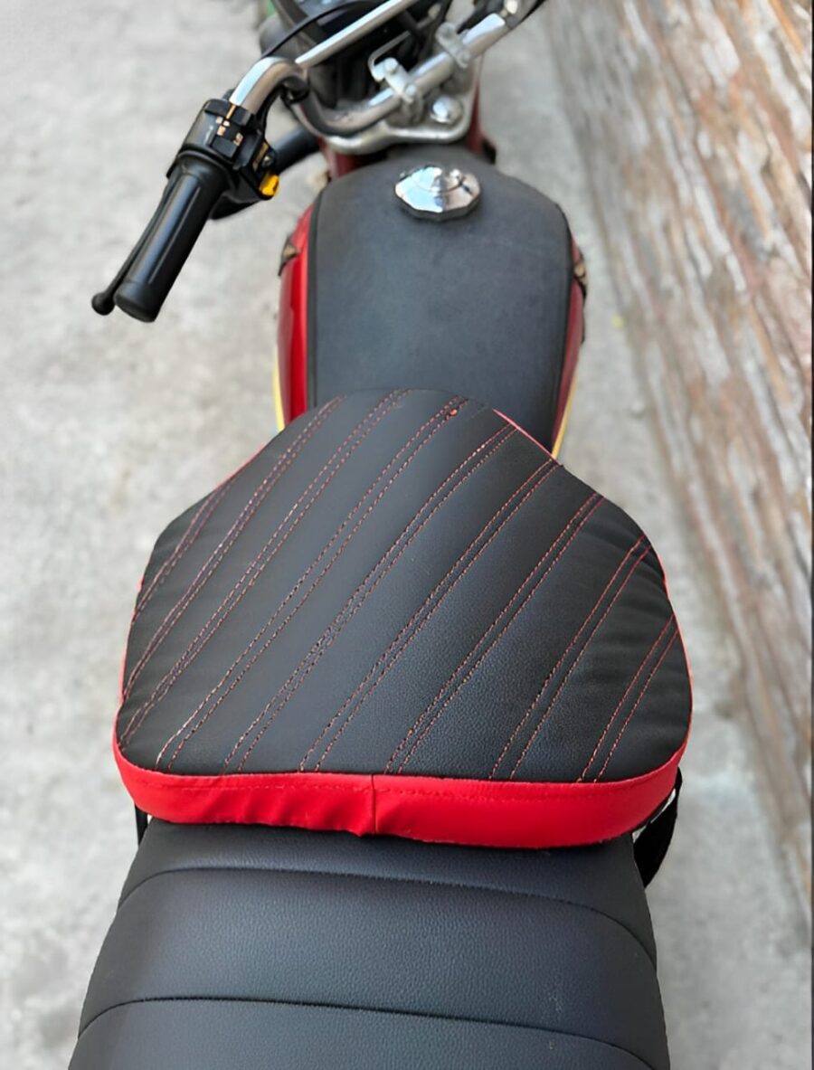 Double Stitch Water Proof Bike Seat Cushion /Motorcycle Seat Cover / Motor Bike Long Route Cushion Long Travel Seat Comfortable (Molty Foam 1inch) - Image 3