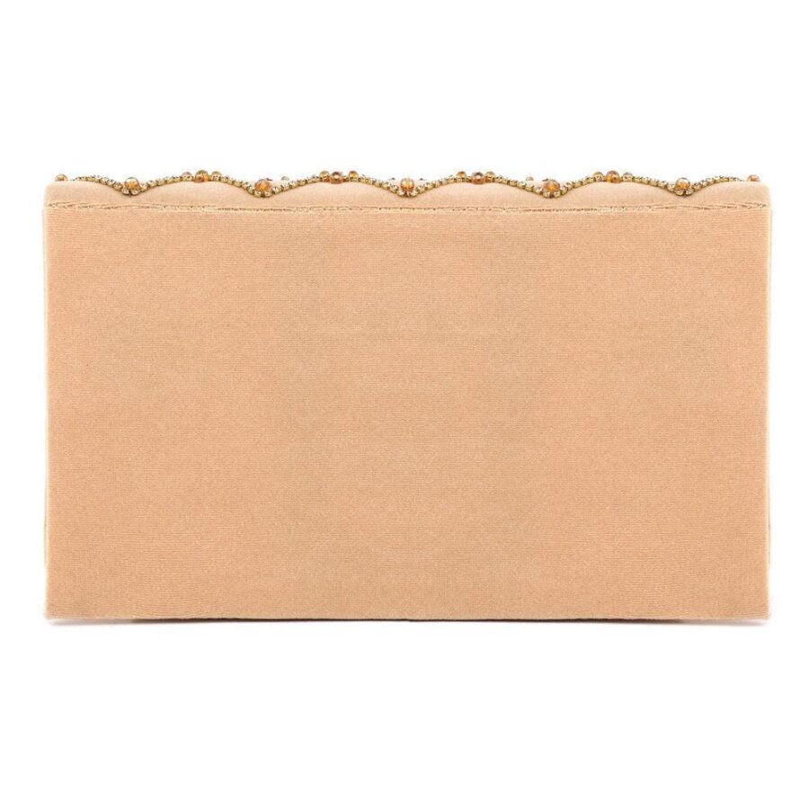 Women's Velvet Embroidered Fancy Hand Clutch for women's - Image 4