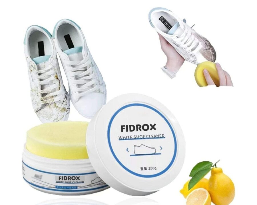 Multi-Function Shoe Whitening and Cleaning Cream with sponge  - Perfect Solution for White Shoes, Deep Cleaning, and Shine Restoration ( imported China)"