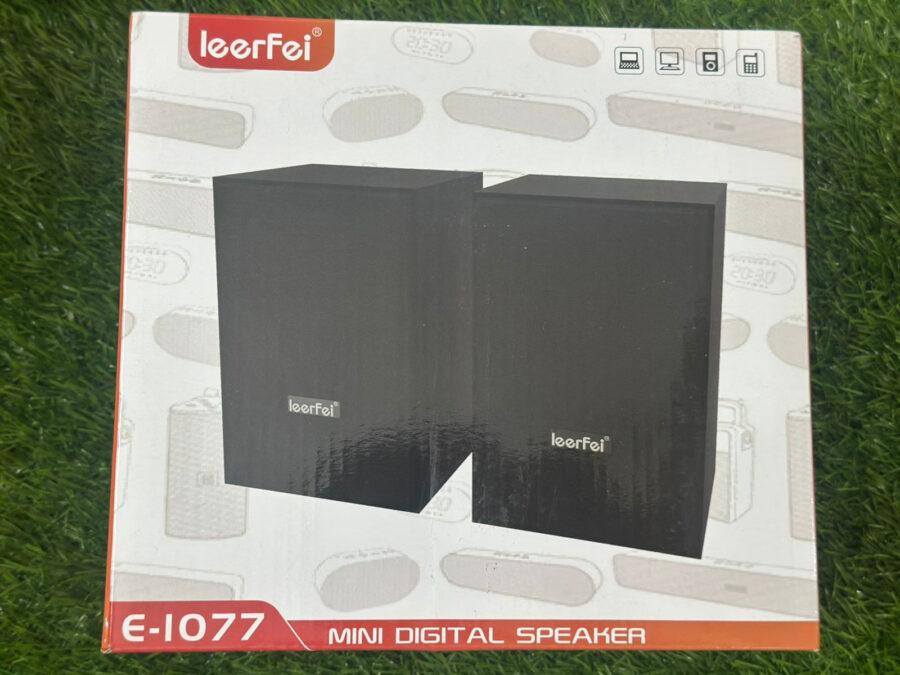 Leerfei Mini Digital Speaker | Leerfei E-1077 Speaker | Best Quality Speaker | Best Portable Speaker ( Black ) - Image 4