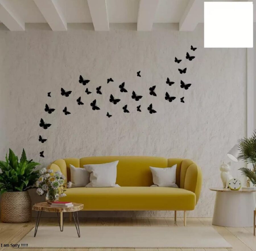 (pack of 30)  3D Wooden Butterfly  Wooden Wall Decoration Items for Home, Bedrooms Inspire Kids and Look Decent - Image 2