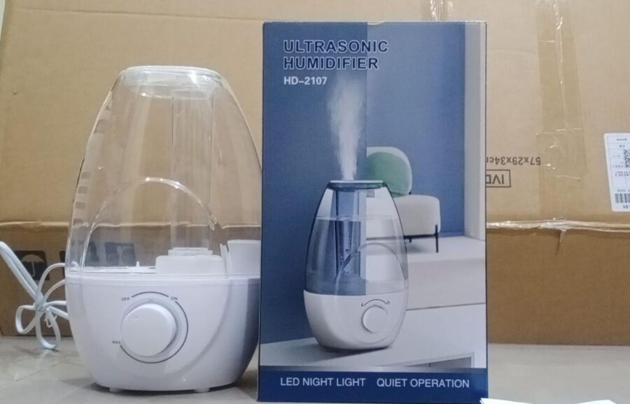 Hd-2107 Ultrasonic Room Humidifier Cold Mist Maker 2.5 Litre Water Capacity With Night Light - Image 2