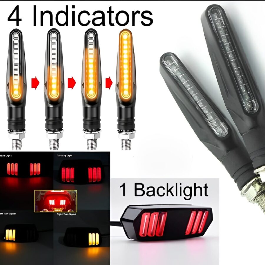 Set of 4 Fancy Indicators for All Bikes + Free Backlight | Compatible with CD 70, 125 - Image 3